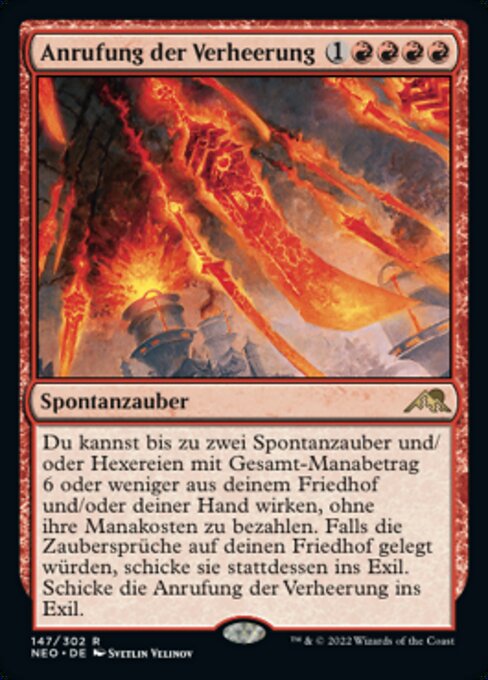 Anrufung der Verheerung NEO-147 Rare Excellent Deutsch