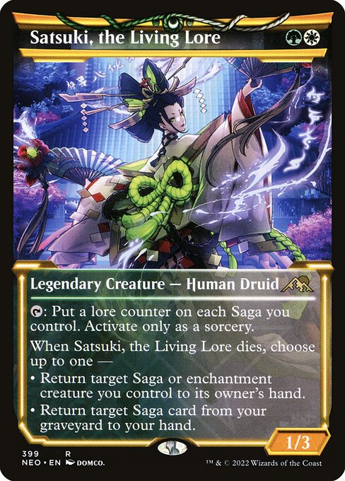 Satsuki, Gelebtes Wissen (V.1) XNEO-399 Rare Near Mint Englisch Foil