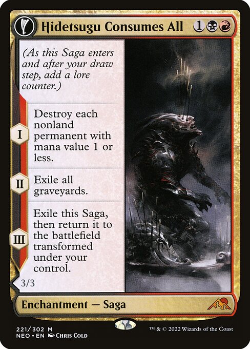 Hidetsugu Consumes All // Vessel of the All-Consuming NEO-221 Mythic Near Mint Englisch Foil