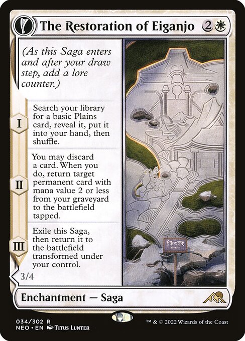 The Restoration of Eiganjo // Architect of Restoration NEO-34 Rare Near Mint Englisch