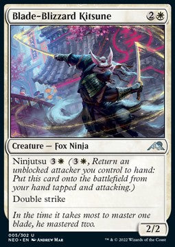Klingenblizzard-Kitsune NEO-5 Uncommon Near Mint Englisch Foil