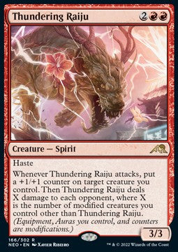 Donnernder Raiju NEO-166 Rare Near Mint Deutsch Foil