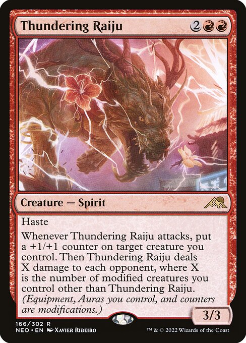 Thundering Raiju NEO-166 Rare Near Mint Englisch
