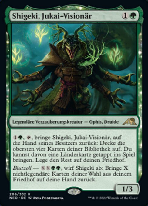 Shigeki, Jukai-Visionär NEO-206 Rare Near Mint Deutsch Foil