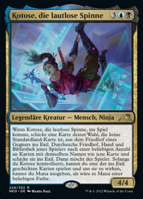 Kotose, die lautlose Spinne NEO-228 Rare Near Mint Deutsch