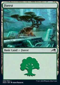 Wald (V.4) NEO-292 Land Near Mint Englisch Foil