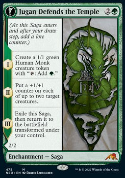 Jugan Defends the Temple // Remnant of the Rising Star (V.2) XNEO-475 Mythic Excellent Deutsch Foil