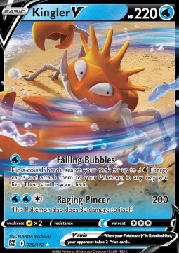 Kingler V BRS-028 Ultra Rare Excellent Deutsch