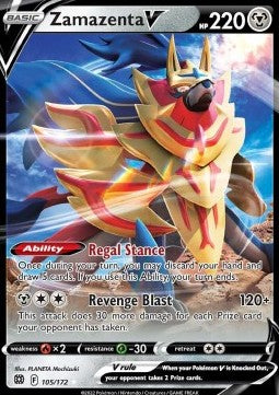 Zamazenta V BRS-105 Ultra Rare Excellent Deutsch
