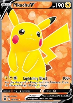 Pikachu V BRS-157 Ultra Rare Near Mint Englisch