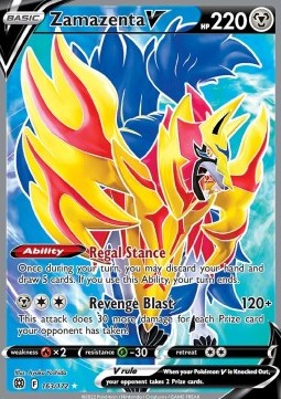 Zamazenta V BRS-163 Ultra Rare Excellent Deutsch
