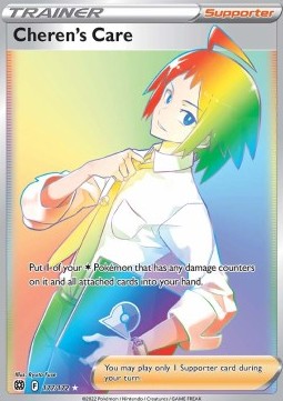 Cherens Obhut BRS-177 Secret Rare Played Deutsch