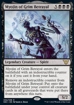 Myojin of Grim Betrayal NEC-34 Rare Near Mint Englisch