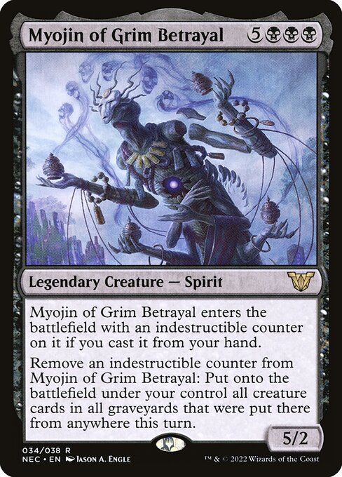 Myojin of Grim Betrayal NEC-34 Rare Near Mint Englisch