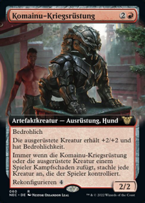 Komainu-Kriegsrüstung (V.2) NEC-60 Rare Near Mint Deutsch