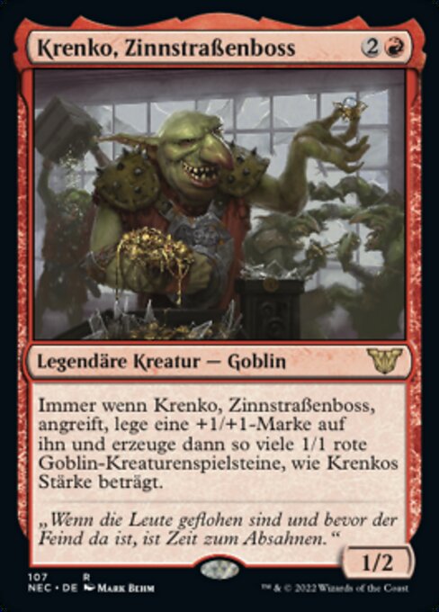 Krenko, Zinnstraßenboss NEC-107 Rare Excellent Deutsch