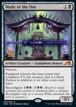 Klinge der Oni (V.1) PNEO-89 Mythic Excellent Deutsch Foil
