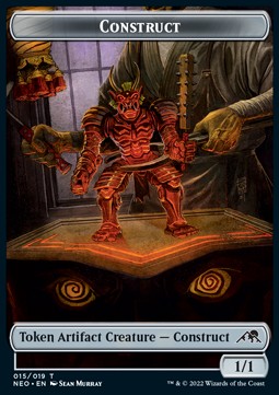 Construct Token (A 1/1) // Samurai Token (W 2/2) XNEO-T 15/3 Token Excellent Englisch Foil
