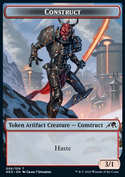 Construct Token (R 3/1) // Spirit Token (C 1/1) XNEO-T 6/2 Token Excellent Englisch Foil