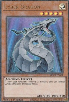 Cyber Drache HAC1-014 Ultra Parallel Rare Near Mint Deutsch 1. Auflage