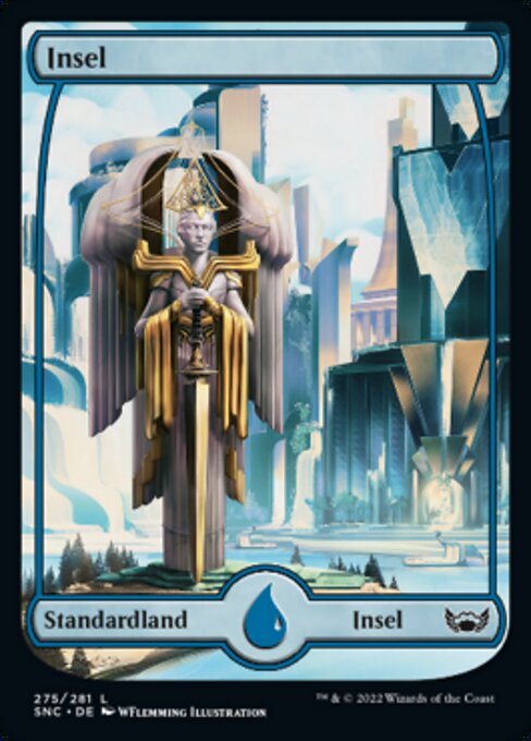Insel (V.2) SNC-275 Land Near Mint Deutsch