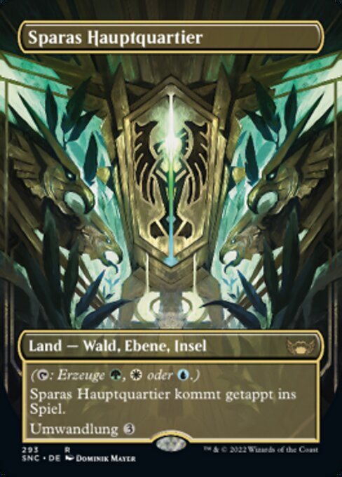 Sparas Hauptquartier (V.1) XSNC-293 Rare Near Mint Deutsch Foil