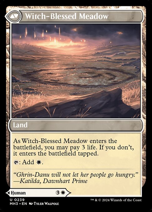 Witch Enchanter // Witch-Blessed Meadow - Back Face