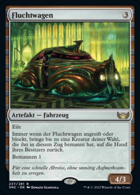 Fluchtwagen SNC-237 Rare Near Mint Deutsch