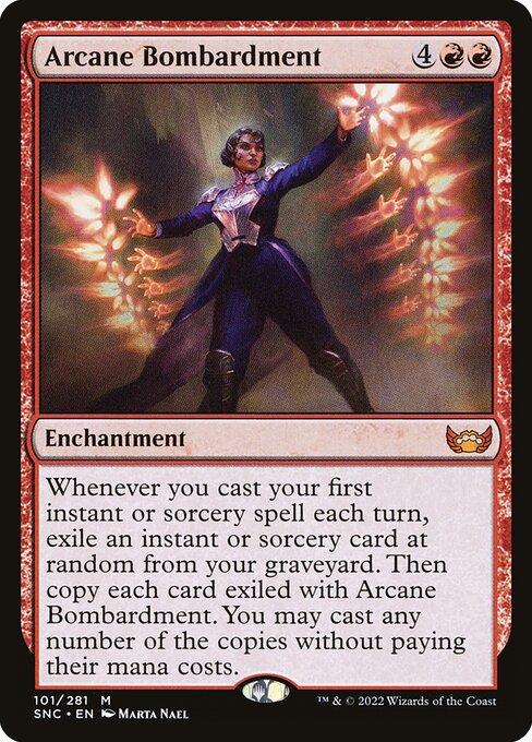Arcane Bombardment SNC-101 Mythic Near Mint Englisch