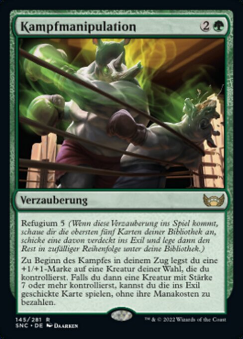 Kampfmanipulation SNC-145 Rare Near Mint Deutsch