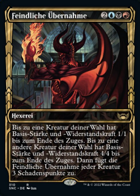 Feindliche Übernahme (V.1) XSNC-310 Rare Light Played Deutsch Foil