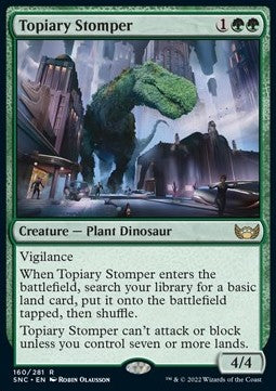 Topiari-Stampfer SNC-160 Rare Near Mint Deutsch Foil