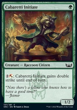 Cabaretti-Eingeweihter SNC-137 Common Excellent Englisch Foil