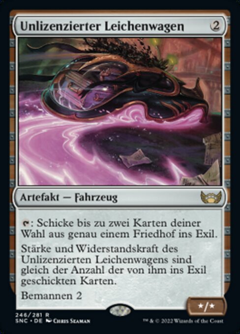 Unlizenzierter Leichenwagen SNC-246 Rare Near Mint Deutsch Foil
