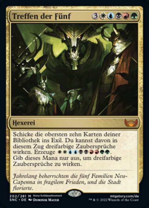Treffen der Fünf SNC-202 Mythic Near Mint Deutsch
