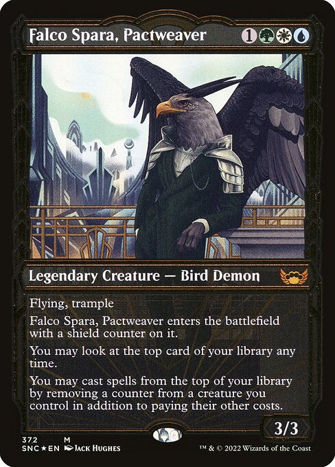 Falco Spara, der Paktweber (V.2) XSNC-372 Mythic Near Mint Englisch Foil