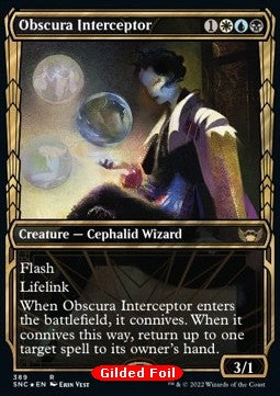 Obscura-Abfängerin (V.2) XSNC-389 Rare Near Mint Englisch Foil