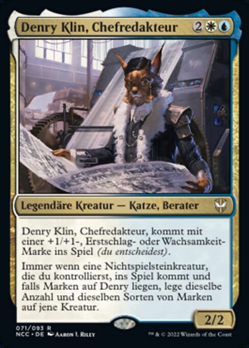 Denry Klin, Chefredakteur NCC-71 Rare Near Mint Deutsch