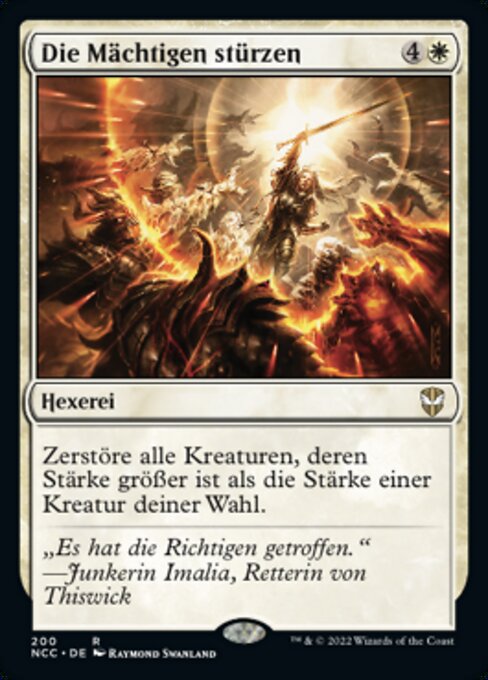 Die Mächtigen stürzen NCC-200 Rare Near Mint Deutsch