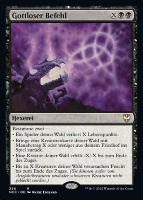 Gottloser Befehl NCC-256 Rare Excellent Deutsch