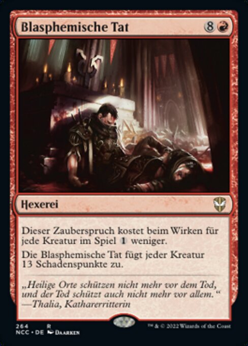Blasphemische Tat NCC-264 Rare Near Mint Deutsch