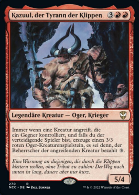 Kazuul, der Tyrann der Klippen NCC-270 Rare Near Mint Deutsch