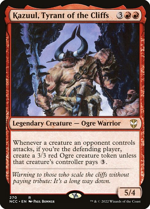 Kazuul, Tyrant of the Cliffs NCC-270 Rare Near Mint Englisch