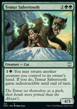 Temur-Säbelzahntiger NCC-315 Uncommon Excellent Deutsch