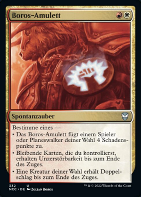 Boros-Amulett NCC-332 Uncommon Near Mint Deutsch