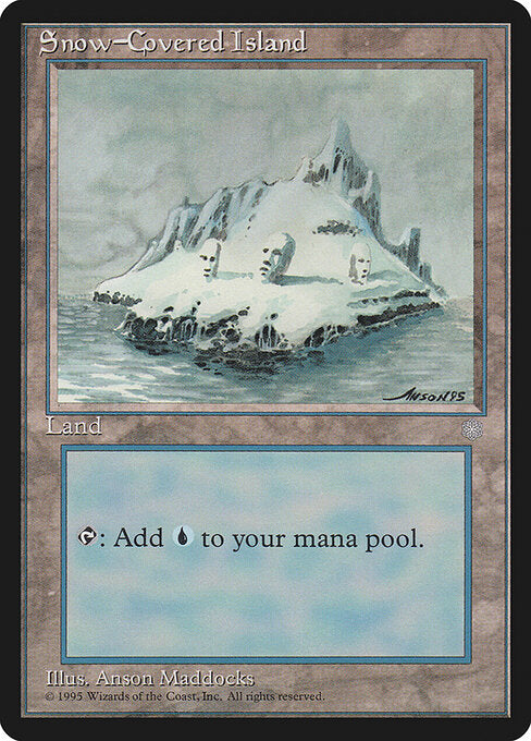 Snow-Covered Island ICE- Land Good Englisch