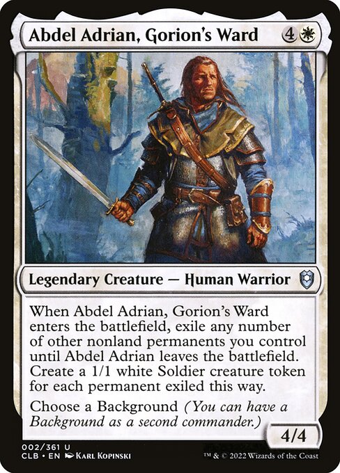 Abdel Adrian, Ziehsohn von Gorion CLB-2 Uncommon Excellent Englisch Foil