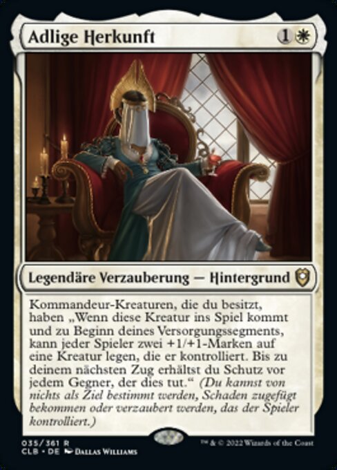 Adlige Herkunft CLB-35 Rare Excellent Deutsch Foil