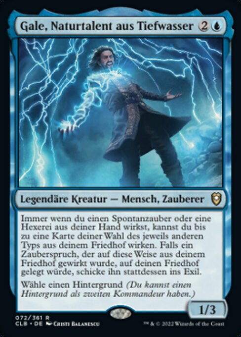 Gale, Naturtalent aus Tiefwasser CLB-72 Rare Near Mint Deutsch