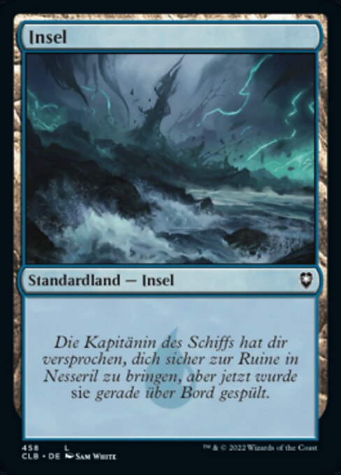 Insel (V.4) XCLB-458 Land Near Mint Deutsch Foil
